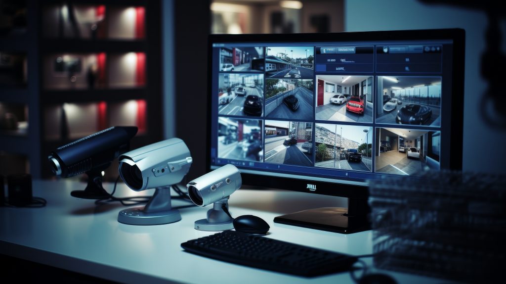 Cctv security system alarm for home and office, surveillance and intruder protection